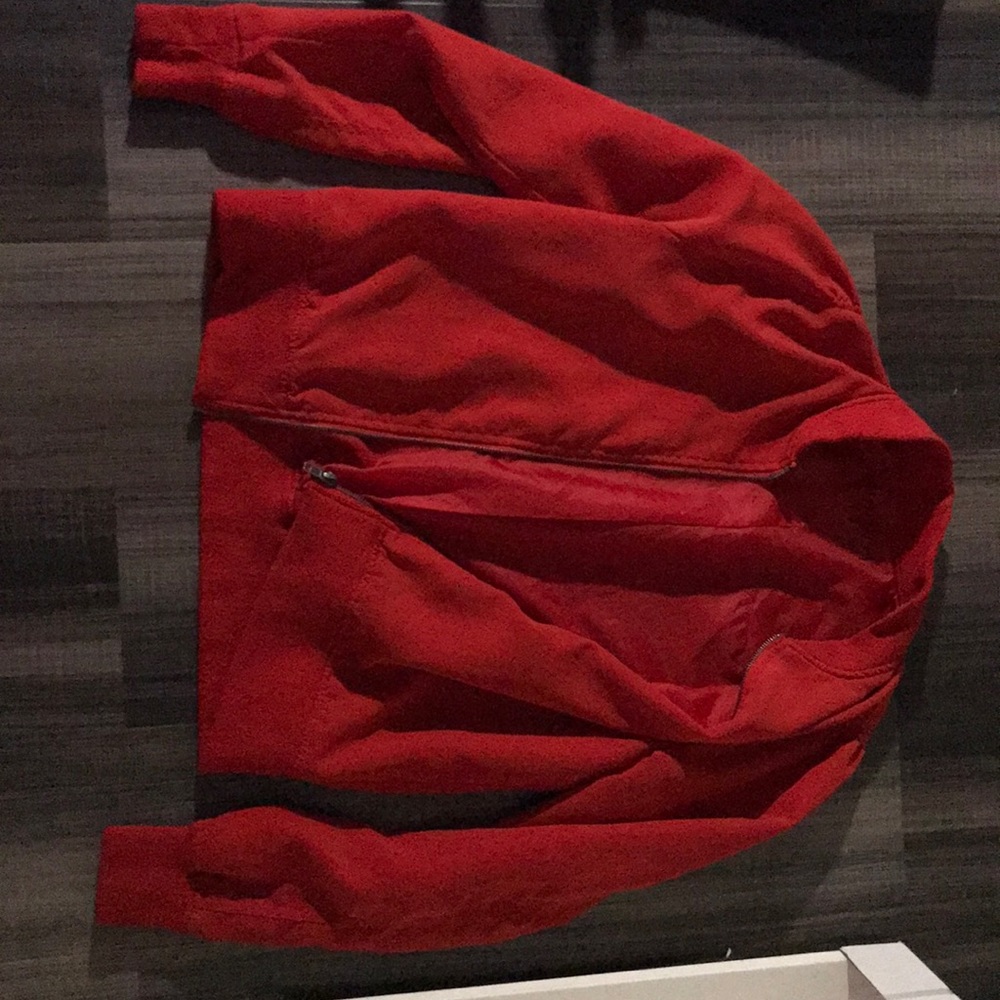 Red zip up Jacket - Picture 4 of 4